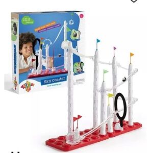 ❌TRADED❌Sky Coaster Track Building Set - Red and White